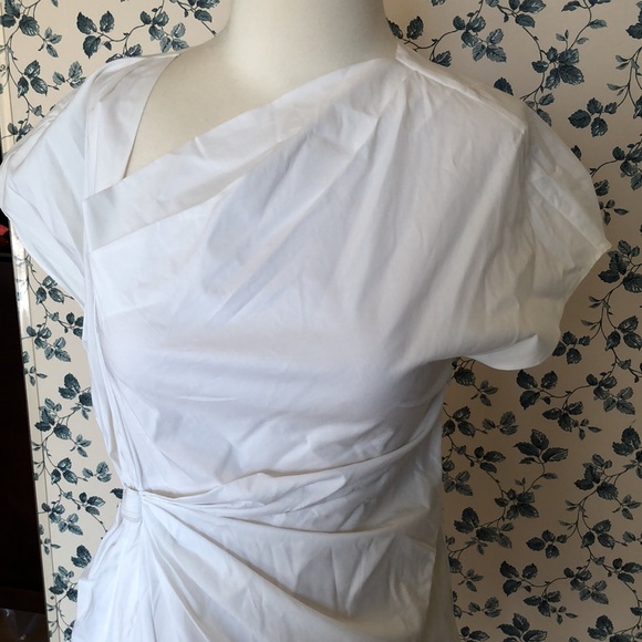 Catherine Malandrino asymmetric draped top Sz 6 - Picture 4 of 15